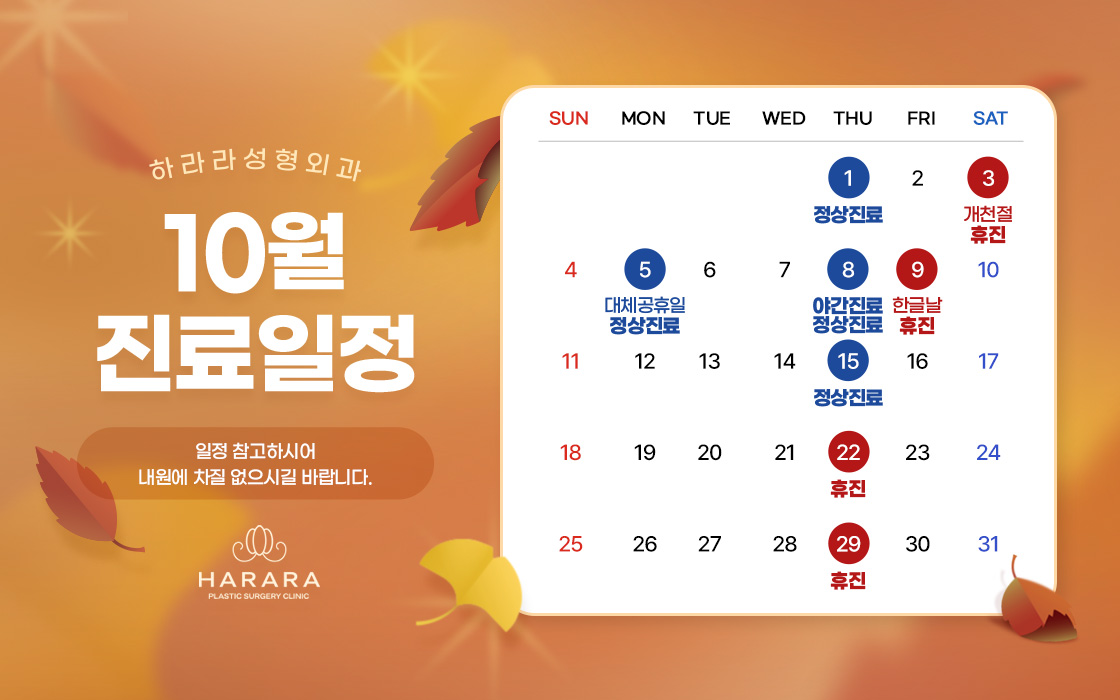 10월진료일정